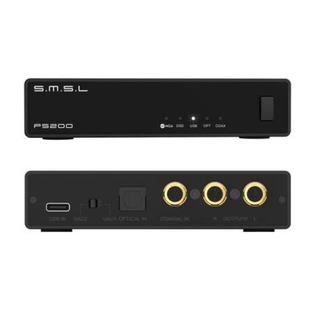 [해외]SMSL PS200 PRO MQA/MQA-CD 디코더 ES9039Q2M 최대 PCM 32비트/768kHz DSD512 지원