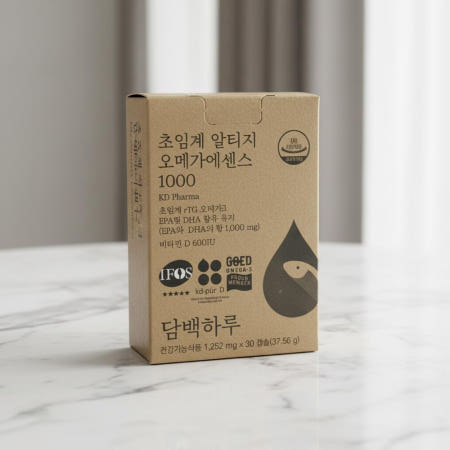 담백하루 오메가3 1000 초임계 알티지 효능 콜레스테롤 30캡슐, 1개