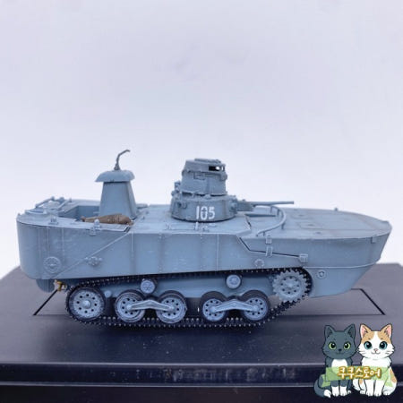 [해외]드래곤 아머 1/72 스케일 일본 탱크 타입 2 Ka-Mi 수륙 양 W/플로팅 폰툰 모델 007 육군 무기 컬렉션 재고 있음