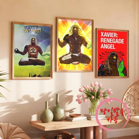 [해외]TV 쇼 Xavier Renegade 천사 포스터 그림 자체 접착 인쇄 홈 침실 장식 빈티지 선물