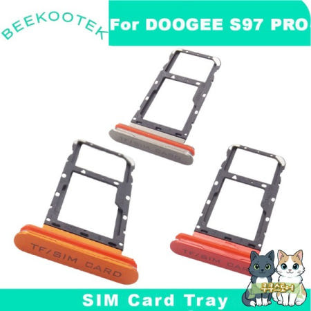 [해외]새로운 오리지널 DOOGEE S97 Pro SIM 카드 홀더 트레이 슬롯 수리 교체 액세서리 .39 인치 스마트 폰