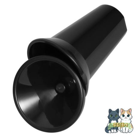 [해외]원형 PP 와인 스피툰 .48x4.79x4.79인치 휴대 아이스 버킷 이벤트 바 음료 냉각 블랙 서양식