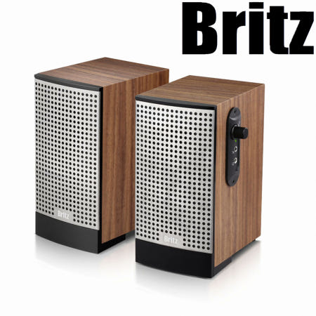 Britz 브리츠인터내셔널 Z2200 Cheek 2채널 북쉘프 헤드폰 USB 스피커