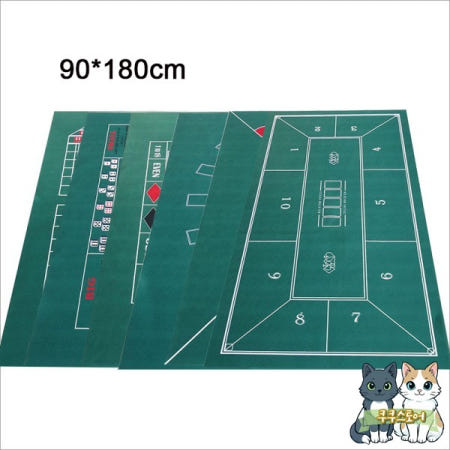 [해외]180x90cm 텍사스 홀덤 매트 천 접이식 포커 테이블 휴대 데스크탑 게임 포지셔닝 카드