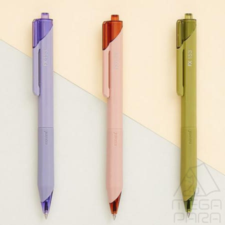 메가파라 모나미 유성 볼펜 FX-153 0.5mm 흑색 스모키퍼플 선물용볼펜