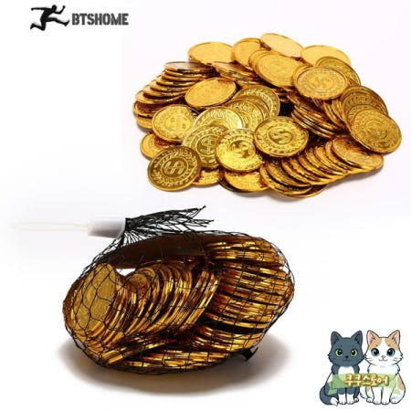 [해외]Gmarty 100 개/갑 포커 카지노 칩 bitcoin 모델 골드 도금 플라스틱 해적