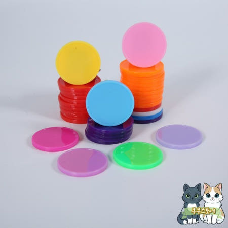 [해외]100 PCS 25mm 플라스틱 토큰 보상 수학 카운터 음료 쿠폰 포커 칩 Jeton
