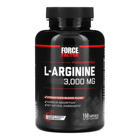 [해외]포스 팩터 L 아르기닌 펀더멘탈 Force Factor 3000mg 150캡슐 1개