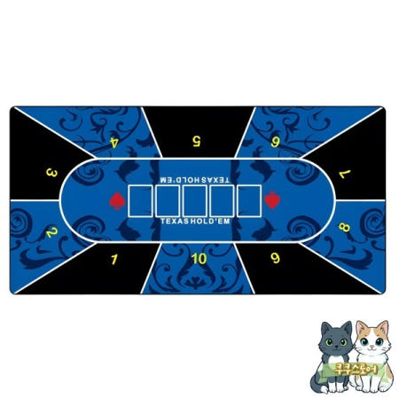 [해외]120x0cm 텍사스 홀덤 포커 게임 매트 크리 에이 티브 디자인 가족