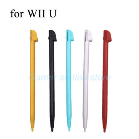 WIIU 슬롯용 1-10개 모바일 터치펜 연필 닌텐도 Wii U 게임 콘솔용 하드 플라스틱 스타일러스