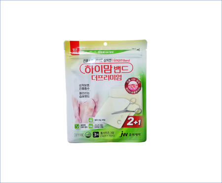 JW중외제약 하이맘밴드 더 프리미엄 3매(10cm x 10cm),1개 (전용 가위 제공)