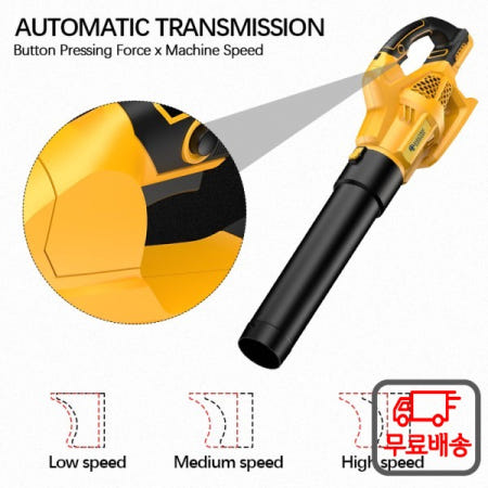 Dewalt 배터리용 충전식 무선 전기 송풍기 잎 눈 먼지 정원 공구 6 20V