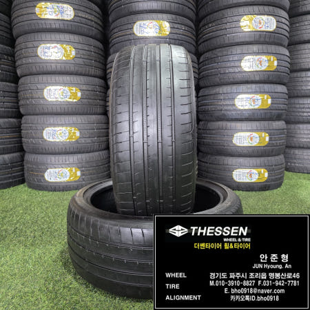 [중고타이어]225 40 19 스팅어 굿이어 이글 F1 어시메트릭3 런플랫 2254019 중고 타이어