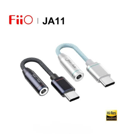 FIIO JadeAudio JA11 고해상도 USB 유형 C ~ 3.5mm 이어폰 헤드폰 어댑터 오디오 케이블 (휴대폰 용)