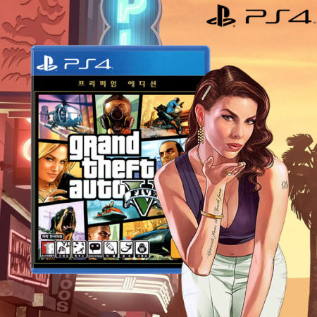 [Rockstar games]PS4 GTA5 그랜드 테프트 오토5 프리미엄 온라인 에디션