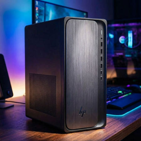 HP 2026 옴니데스크 M03-0038KR RTX5060 인텔 U5-225 DDR5 32GB Gen4 1TB 윈도우11홈 게이밍 AI 데스크탑 붉은사막 검은신화 엘든링
