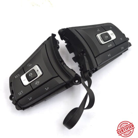 ACC 다기능 스티어링 휠 단추 VW 아테온 골프 7 제타 T-Roc Passat B8 변형 5G0 959 442 AE 5G0959442AE