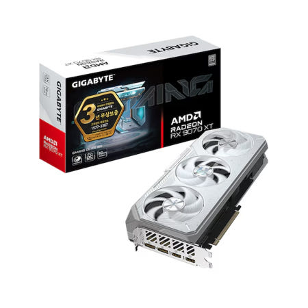 GIGABYTE 라데온 RX 9070 XT GAMING OC ICE D6 16GB 제이씨현