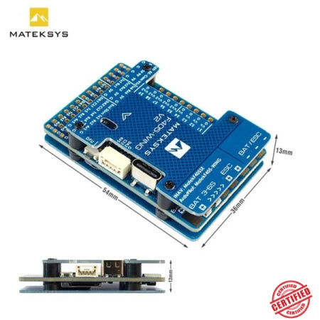 ArduPilot/INAV RC 비행기용 ICM42688P OSD 슬롯이 내장된 Matek F405 WING V2 STM32F405RGT6 컨트롤러