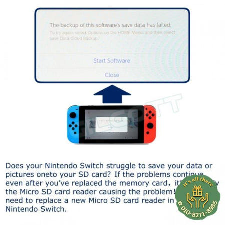 Nintendo Switch 게임 콘솔 용 기존 마이크로 SD 카드 슬롯 소켓 TF 카드 리더 보드 수리 교체