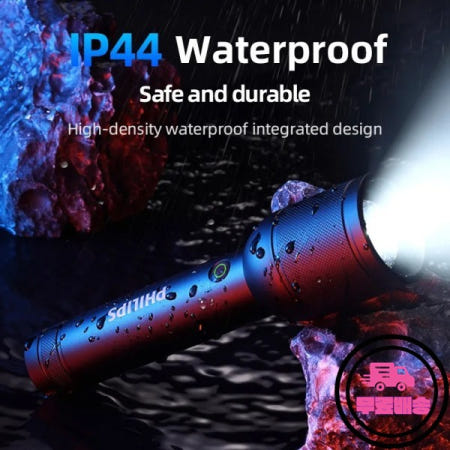 2025 신형 필립스 SFL8168 3200루멘 LED 손전등 1000m 휴대용 강력 밝은 캠핑 램프 (아웃도어 하이킹용)