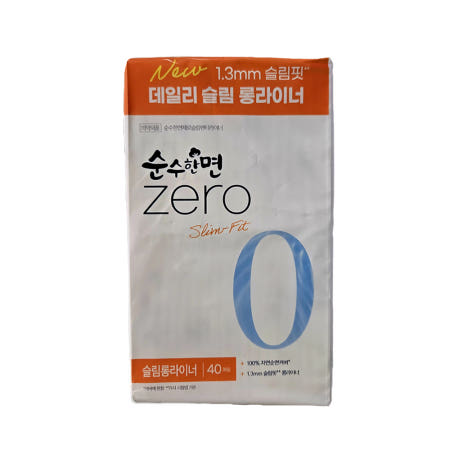 깨끗한나라 순수한면 제로 팬티라이너 40P 생리대모음