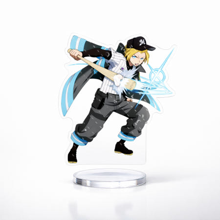 [애니버디(협력사)][해외]불꽃 소방대 아서 보일 아크릴 스탠드 피규어 치바 롯데 마린즈 콜라보 굿즈