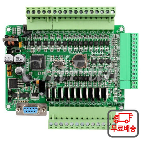 PLC 산업용 제어 보드 특수 암호화 6 방향 NTC 10K 온도 RS485 FX1N FX2N-24MT 2DA 무료