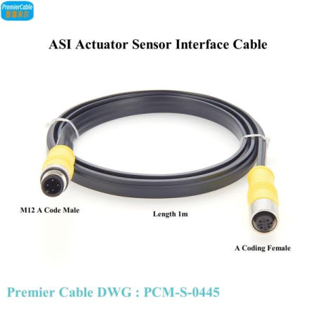 Micro-Change M12 4 핀 A 코드 남성-여성 변환기 케이블 액츄에이터 센서 인터페이스 버스 주소 지정