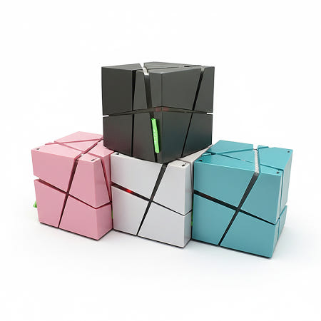블루투스 큐브 스피커 PF-440 무선 휴대용 FM 라디오 SD카드