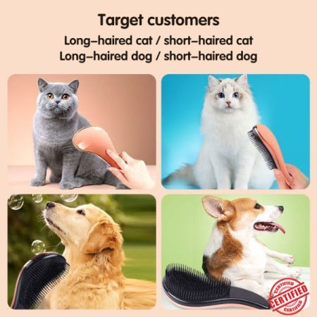 개빗 애완 동물 마사지 고양이 머리 청소 푹신한 공주