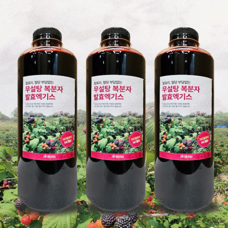 (무설탕) 고창 토종 복분자 발효엑기스 900g, 3개