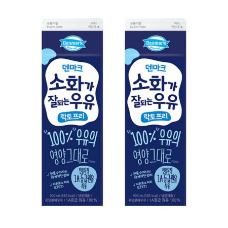 동원 덴마크 소화가 잘 되는 우유900mlX2개