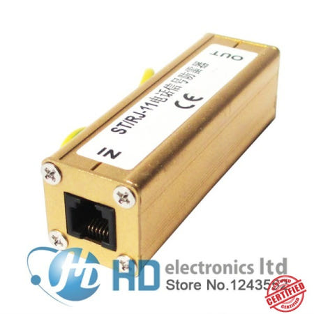 천둥 번개 피뢰기 보호 장치 전화 팩스 RJ-11 서지 SPD 무료