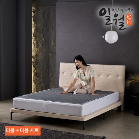 26년형 일월 전기매트세트 제이드 스퀘어 초절전형 워셔블 탄소 카본매트 더블+더블