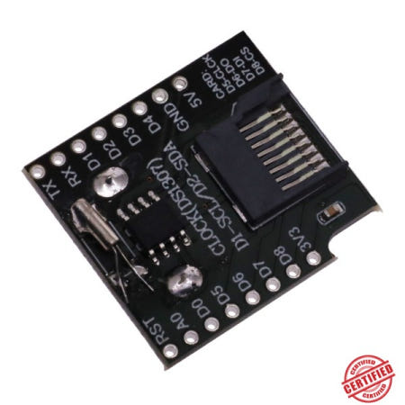 WeMos D1 미니 WiFi 보드 슬롯 데이터 로거 RTC Arduino Raspberry용 실시간 클럭 모듈