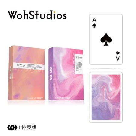 텍사스 홀덤 화이트 코어 두꺼운 포커 파티 바 게임에 적합한 4 가지 예술적 유형의 카드 놀이 57x87mm