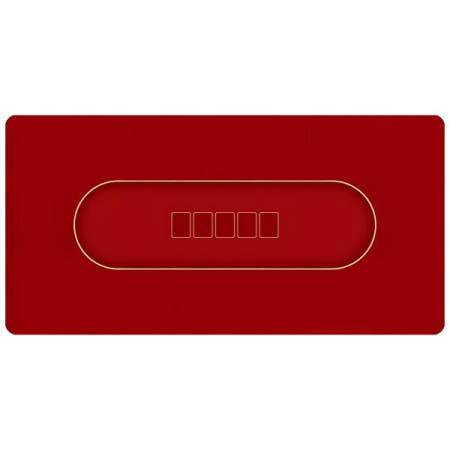 120x60cm 레드 텍사스 'em 포커 게임 테이블 매트 파티 플레이어 대형 고무 엔터테인먼트 액세서리