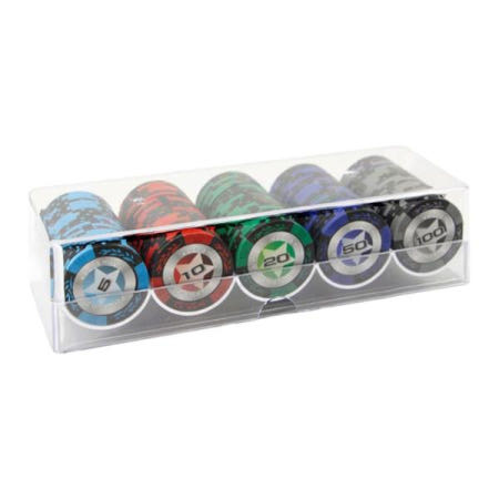 텍사스 홀덤 포커 칩 100개 현금 및 토너먼트 게임에 모두 적합
