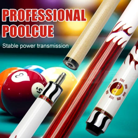 오리엔탈 태극 토템 당구 큐 북미산 메이플 레드 13mm 토너먼트급 미국/영국식 캐롬 게임용 20-22oz