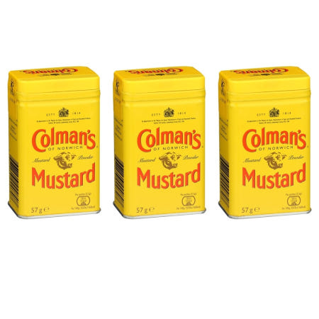 [해외]Colman's of Norwich Mustard powder 미국 콜맨스 오브 노리치 머스타드 파우더 겨자 분말 57g 3통