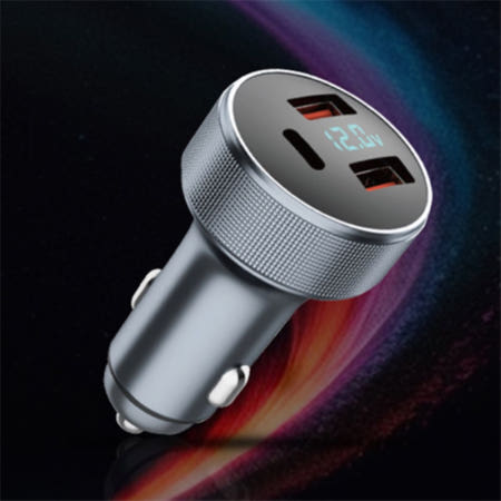 [돕스협력사]위니 자동차 초고속충전시거잭 시가잭 C타입 usb 3포트 72W 휴대폰차량충전기