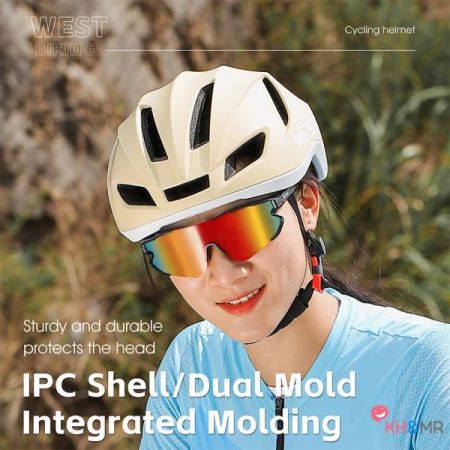 서쪽 자전거 사이클링 헬멧 남자 Intergrally 성형 조정 가능한 MTB 도로 안전 KC 검증