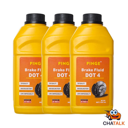 [ABS·ESP호환] PINGE- DOT4 합성 브레이크오일 500ml, 3개