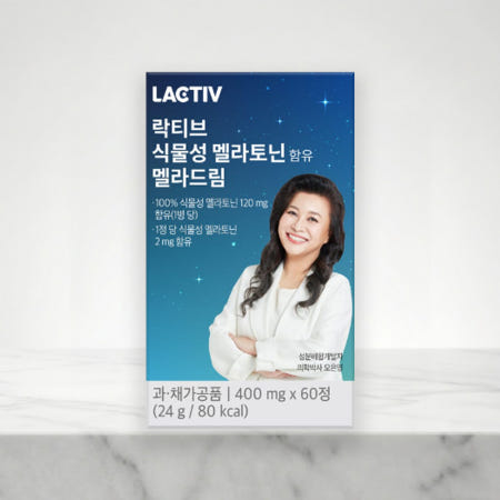 락티브 멜라토닌 멜라드림 락티브 식물성 멜라토닌 60정, 1개