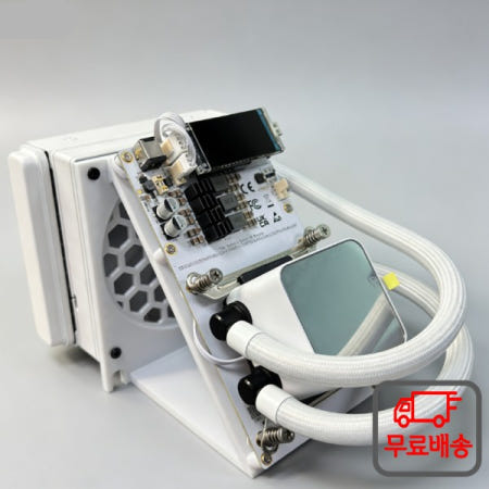 새로운 인기 판매 화이트 워터 쿨드 솔로 비트코인   광부 NerdQaxe++ 하이드로 4.8Th/s 75W 제품 재고 있음