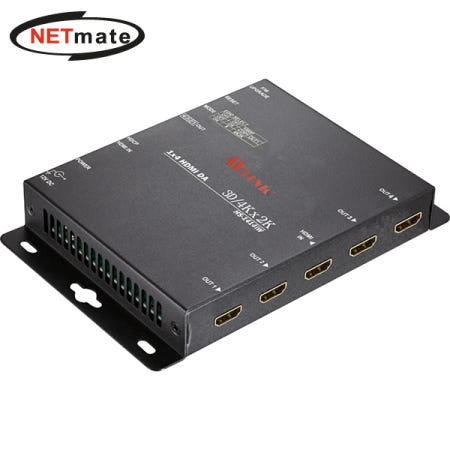 [강원전자]넷메이트 1:4 HDMI 4K UHD 디스플레이 영상 분배기 HS-1414IW