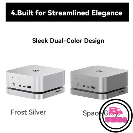 Beelink Mate SE 도킹 스테이션 썬더블로트 5 고속 M.2 SSD 확장 슬롯 (Ser8 PSMPS 미니 노트북 게임용 컴퓨터용)