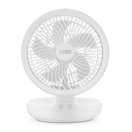 르젠 무선 충전식 미니 써큘레이터 탁상용 선풍기 LZEF-WL700W 화이트