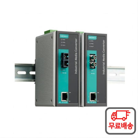 MOXA IMC-101-S-SC 이더넷-광섬유 미디어 컨버터